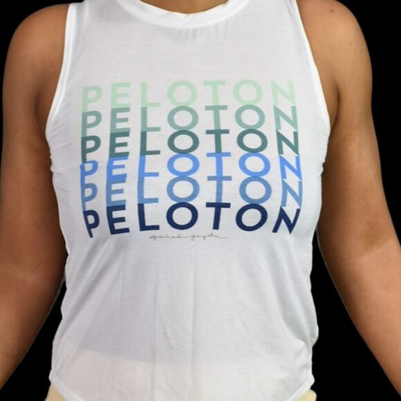 Spiritual Gangster Peloton Tank Top White Graphic Crewneck Sleeveless Size XS - Picture 4 of 14